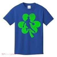 Basketball Sports St Patrick's Day Retro Shamrock Irish Gift Kids T-Shirt thumb 0