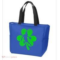 Basketball Sports St Patrick's Day Retro Shamrock Irish Gift Tote Bag thumb 3