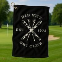 Big Sky Ski Resort Golf Towel thumb 1