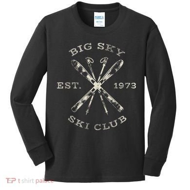 Big Sky Ski Resort Kids Long Sleeve Shirt