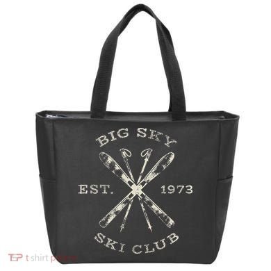 Big Sky Ski Resort Tote Bag