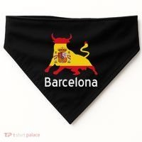 Barcelona Spain Spanish Bullfighting USA-Made Doggie Bandana thumb 0