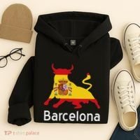 Barcelona Spain Spanish Bullfighting Hoodie thumb 4