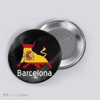 Barcelona Spain Spanish Bullfighting Button thumb 0