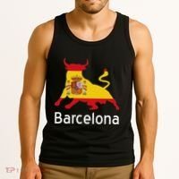 Barcelona Spain Spanish Bullfighting Tank Top thumb 3