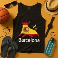 Barcelona Spain Spanish Bullfighting Tank Top thumb 4