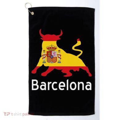 Barcelona Spain Spanish Bullfighting Golf Towel