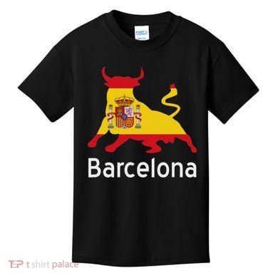 Barcelona Spain Spanish Bullfighting Kids T-Shirt