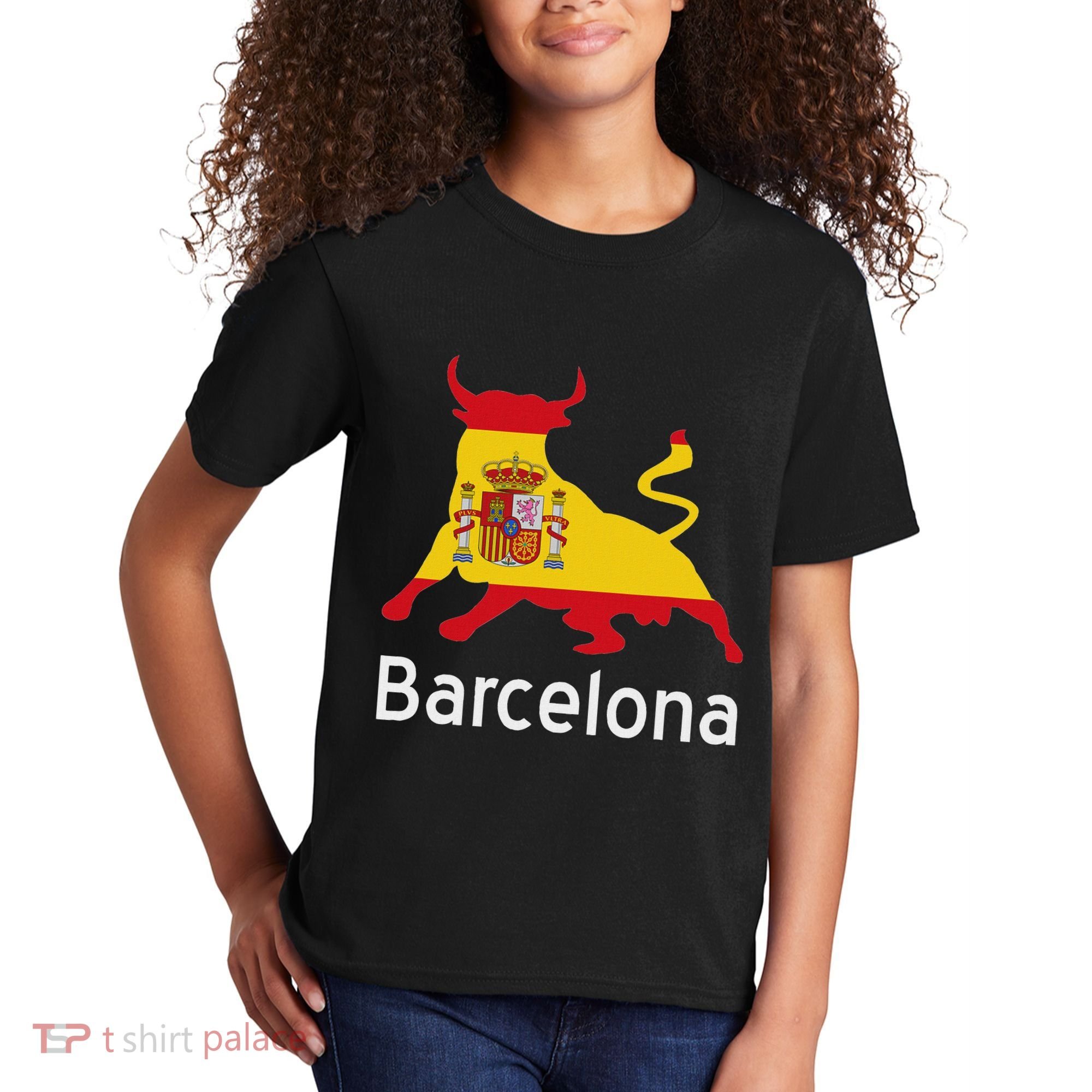 Barcelona Spain Spanish Bullfighting Kids T-Shirt