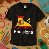 Barcelona Spain Spanish Bullfighting Kids T-Shirt thumb 3