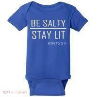 Be Salty Stay Lit Baby Bodysuit thumb 0