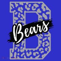 Bears School Sports Fan Team Spirits Mascot Heart Leopard Hoodie thumb 2