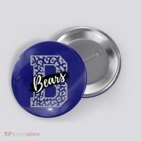 Bears School Sports Fan Team Spirits Mascot Heart Leopard Button thumb 0