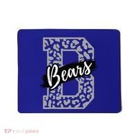Bears School Sports Fan Team Spirits Mascot Heart Leopard Mousepad thumb 0