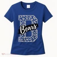 Bears School Sports Fan Team Spirits Mascot Heart Leopard Women's T-Shirt thumb 0