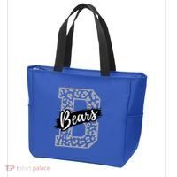Bears School Sports Fan Team Spirits Mascot Heart Leopard Tote Bag thumb 3