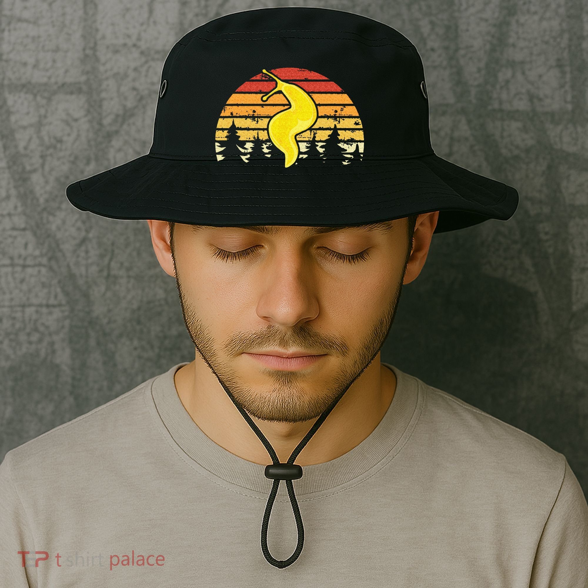 Banana Slug – Spotted Banana Slug Species Climbing Slug Bucket Hat