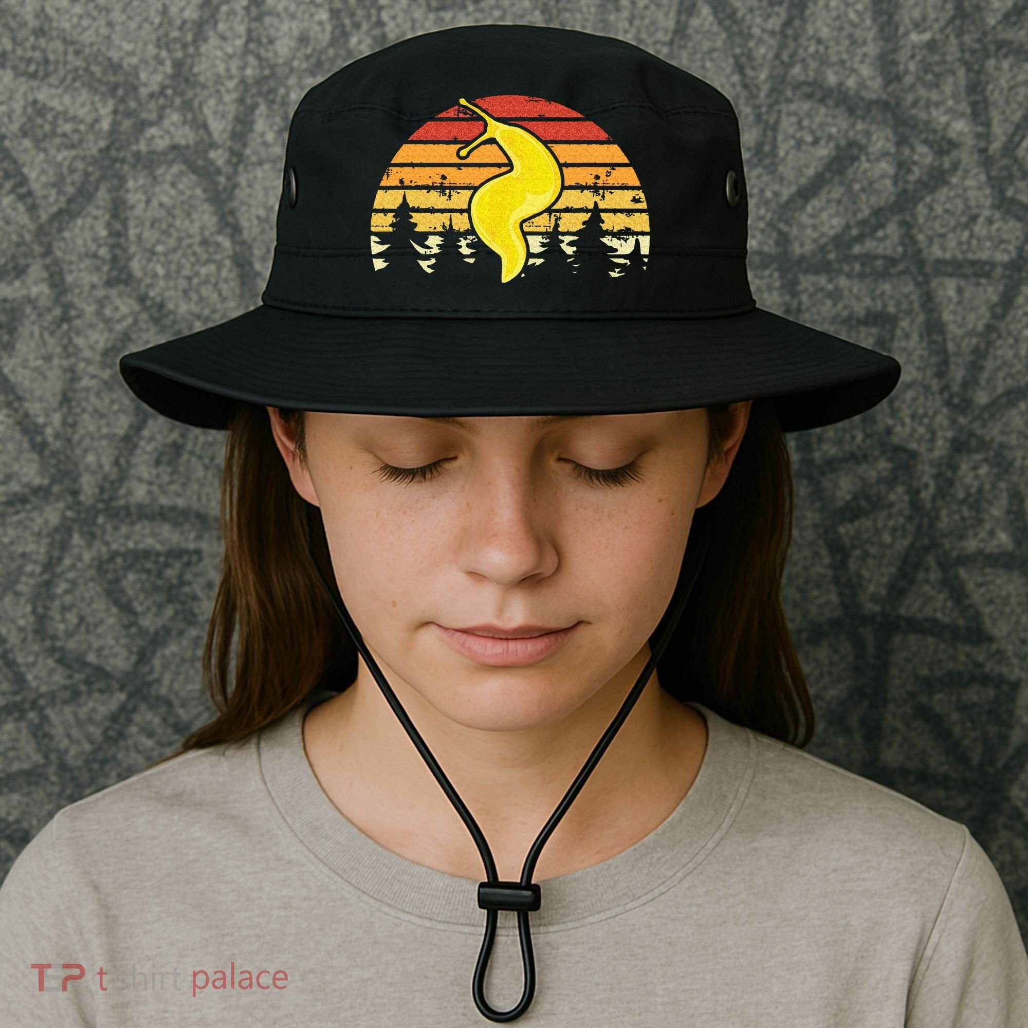 Banana Slug – Spotted Banana Slug Species Climbing Slug Bucket Hat
