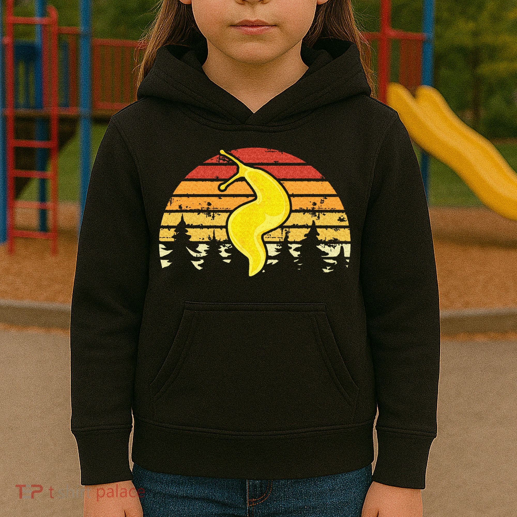 Banana Slug – Spotted Banana Slug Species Climbing Slug Kids Hoodie