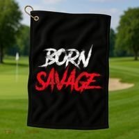 Born Savage Savage Golf Towel thumb 1