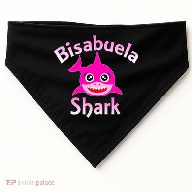 Bisabuela Shark Spanish Great Grandma Retro USA-Made Doggie Bandana