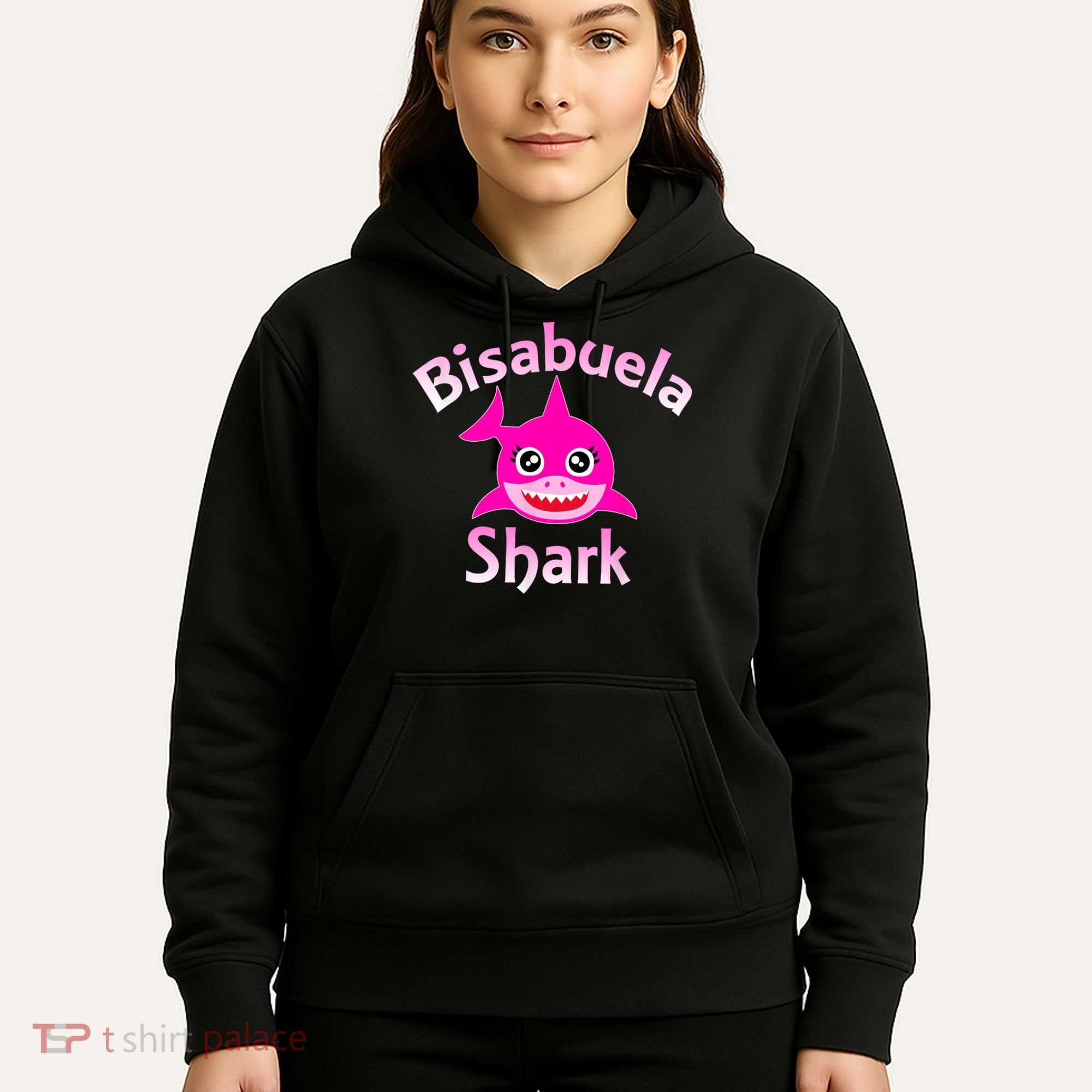 Bisabuela Shark Spanish Great Grandma Retro Hoodie