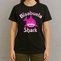 Bisabuela Shark Spanish Great Grandma Retro T-Shirt thumb 4