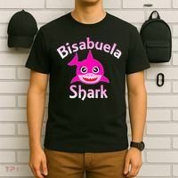 Bisabuela Shark Spanish Great Grandma Retro T-Shirt thumb 6
