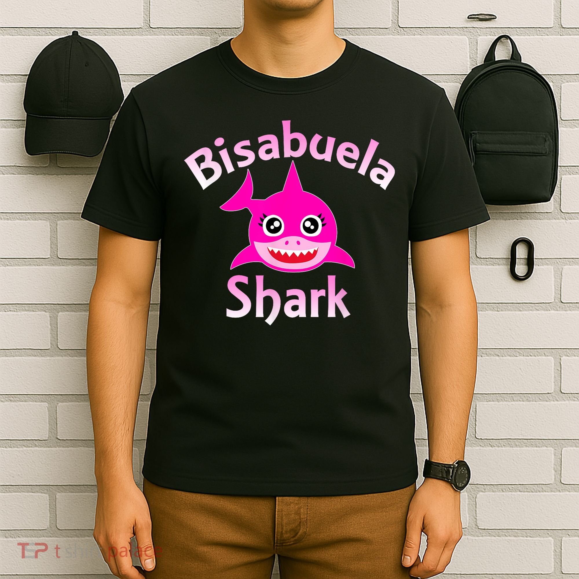 Bisabuela Shark Spanish Great Grandma Retro T-Shirt
