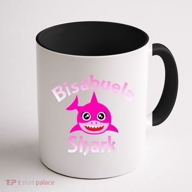 Bisabuela Shark Spanish Great Grandma Retro Coffee Mug back