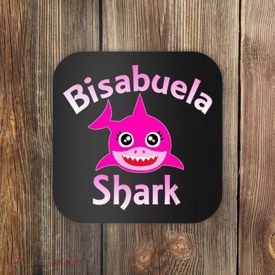 Bisabuela Shark Spanish Great Grandma Retro Coaster
