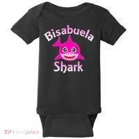 Bisabuela Shark Spanish Great Grandma Retro Baby Bodysuit thumb 0