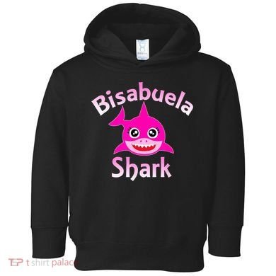 Bisabuela Shark Spanish Great Grandma Retro Toddler Hoodie
