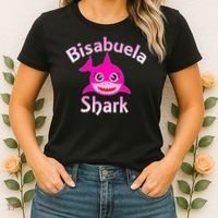 Bisabuela Shark Spanish Great Grandma Retro Women's T-Shirt thumb 2