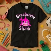 Bisabuela Shark Spanish Great Grandma Retro Kids T-Shirt thumb 3