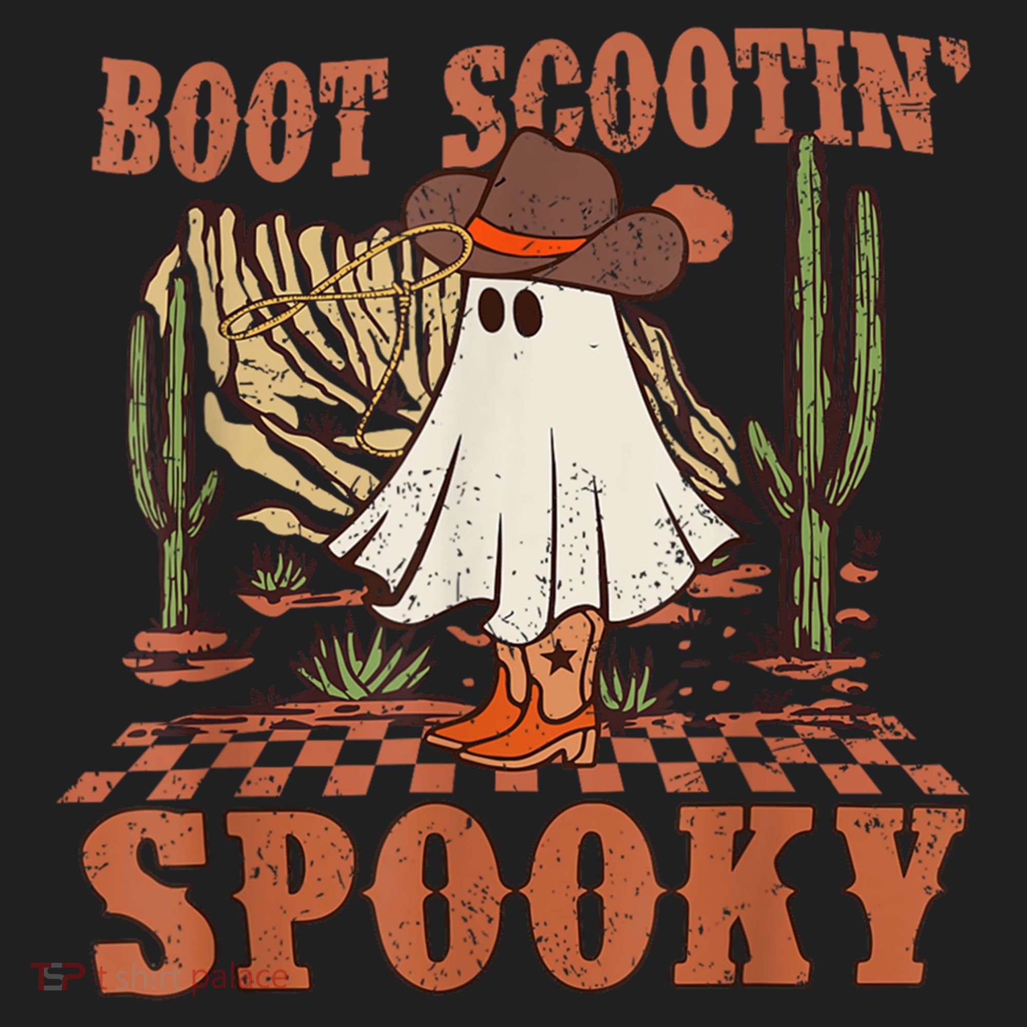 Boot Scootin Spooky Western Halloween Ghost Spooky Season Meaningful Gift Beanie