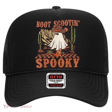 Boot Scootin Spooky Western Halloween Ghost Spooky Season Meaningful Gift Hat