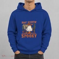 Boot Scootin Spooky Western Halloween Ghost Spooky Season Meaningful Gift Hoodie thumb 0