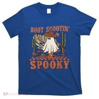 Boot Scootin Spooky Western Halloween Ghost Spooky Season Meaningful Gift T-Shirt thumb 0