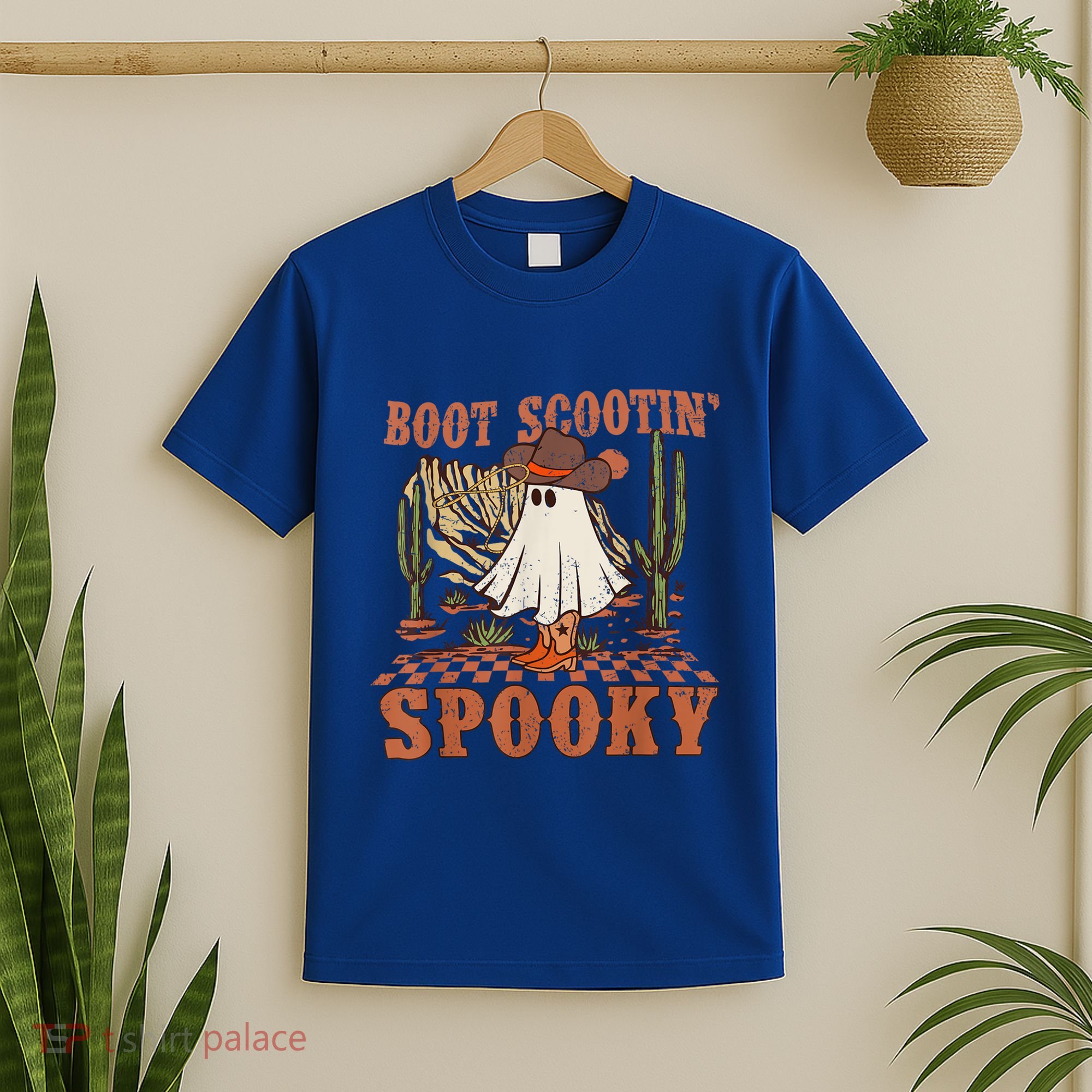 Boot Scootin Spooky Western Halloween Ghost Spooky Season Meaningful Gift T-Shirt