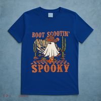 Boot Scootin Spooky Western Halloween Ghost Spooky Season Meaningful Gift T-Shirt thumb 5