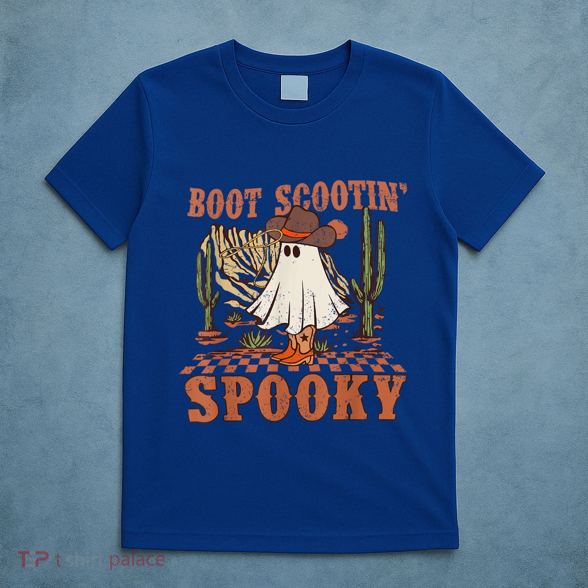 Boot Scootin Spooky Western Halloween Ghost Spooky Season Meaningful Gift T-Shirt