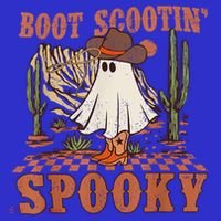 Boot Scootin Spooky Western Halloween Ghost Spooky Season Meaningful Gift T-Shirt thumb 7