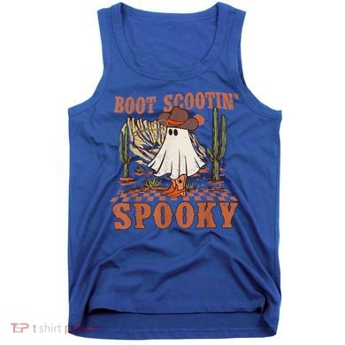 Boot Scootin Spooky Western Halloween Ghost Spooky Season Meaningful Gift Tank Top