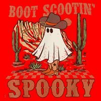 Boot Scootin Spooky Western Halloween Ghost Spooky Season Meaningful Gift Santa Hat thumb 1