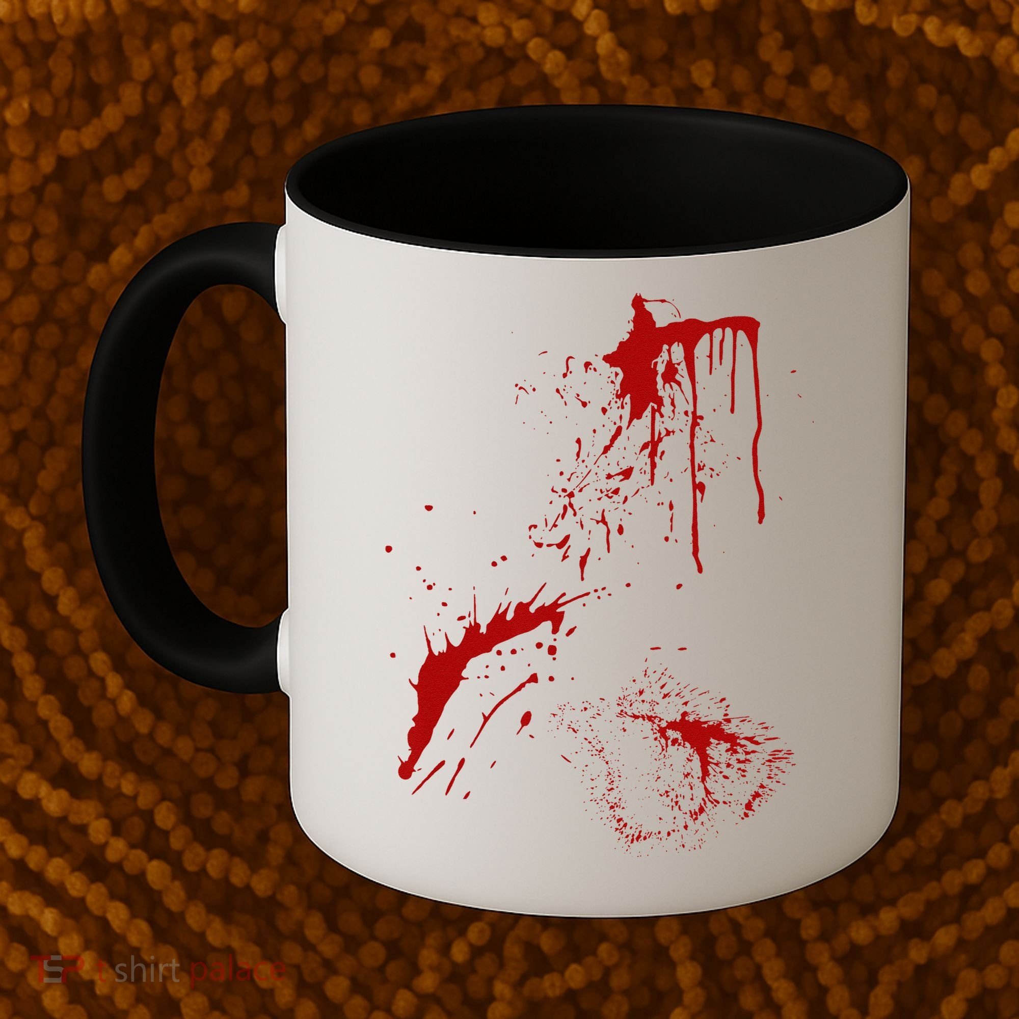 Blood Splatter Spatter Fake Bloody Halloween Zombie Victim Coffee Mug