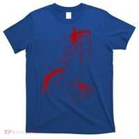 Blood Splatter Spatter Fake Bloody Halloween Zombie Victim T-Shirt thumb 0