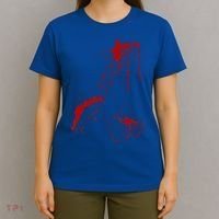 Blood Splatter Spatter Fake Bloody Halloween Zombie Victim T-Shirt thumb 4