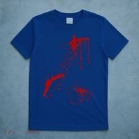 Blood Splatter Spatter Fake Bloody Halloween Zombie Victim T-Shirt thumb 5