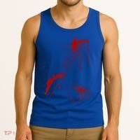 Blood Splatter Spatter Fake Bloody Halloween Zombie Victim Tank Top thumb 3